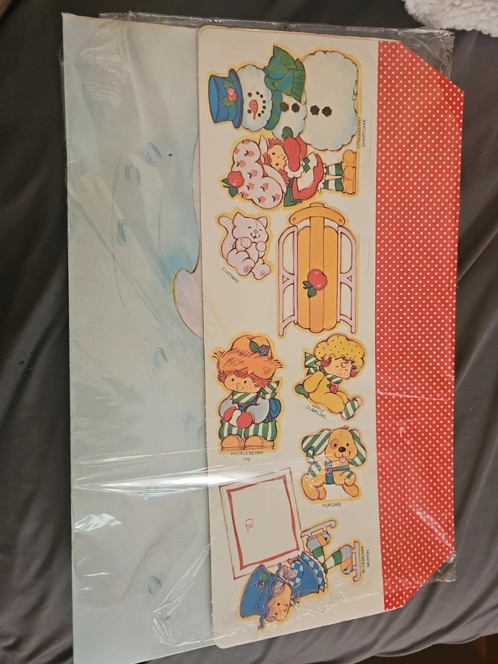 Vintage Strawberry Shortcake Cardboard Scene